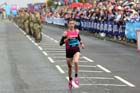 Christelle Daunay finishing the BUPA Great North Run.